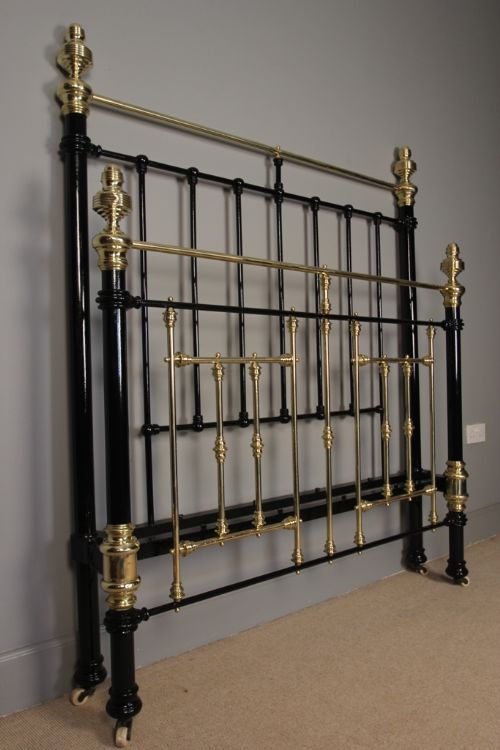 fig 2. A Victorian Brass & Iron Double Bed