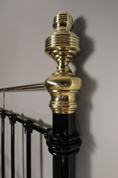 fig 3. A Victorian Brass & Iron Double Bed
