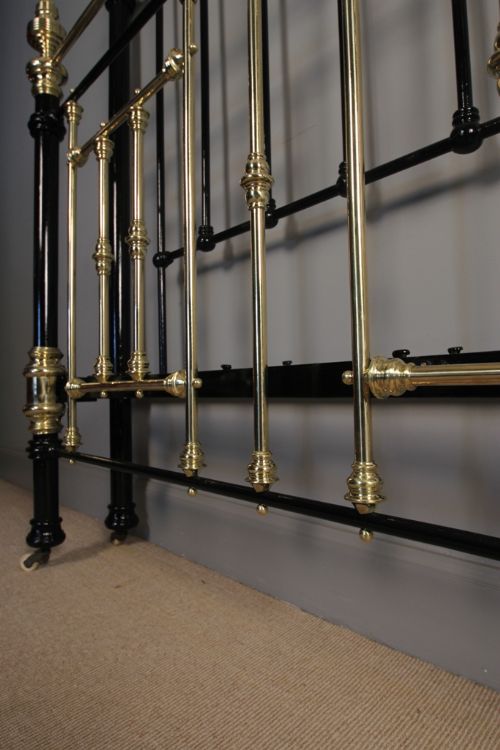 fig 4. A Victorian Brass & Iron Double Bed
