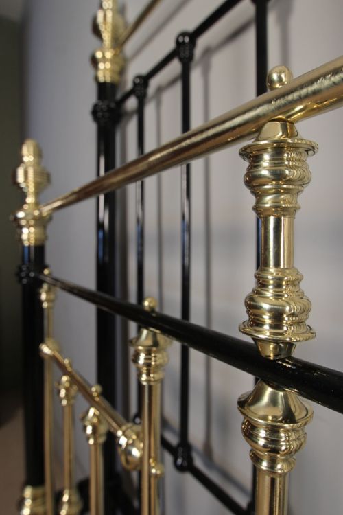 fig 5. A Victorian Brass & Iron Double Bed
