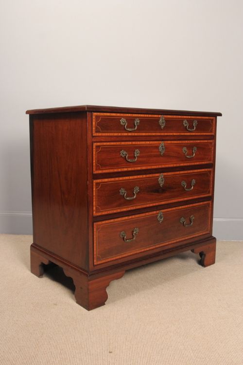 fig 2. Small Edwardian Mahogany Inlaid Chest of Drawers