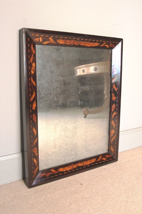 fig 1. A Pretty Dutch Marquetry Mirror
