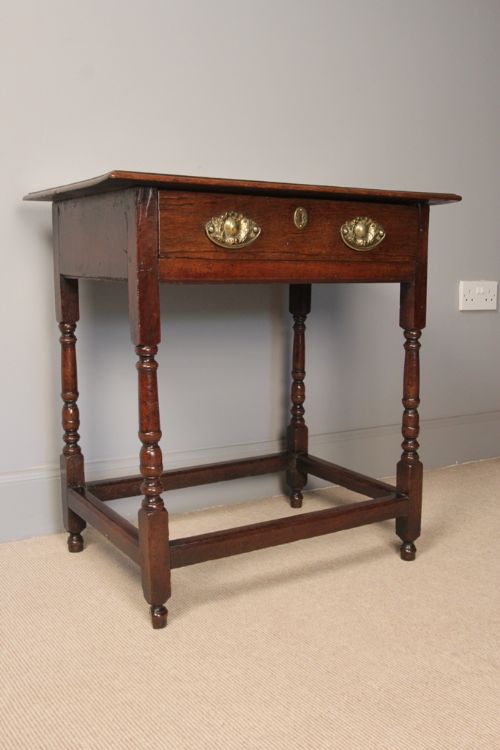 fig 2. 18th Oak Lowboy Table