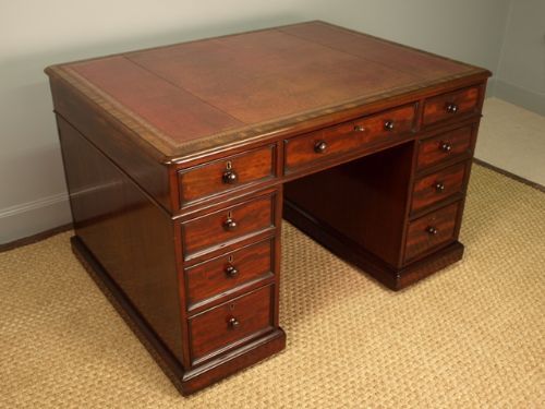 fig 1. Superb William IV Mahogany Partners Desk