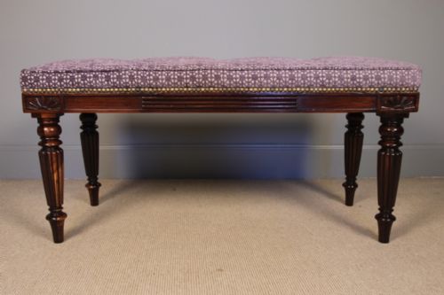 George IV Rosewood Window Seat