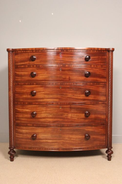 Large Mahogany Country House Chest of Drawers