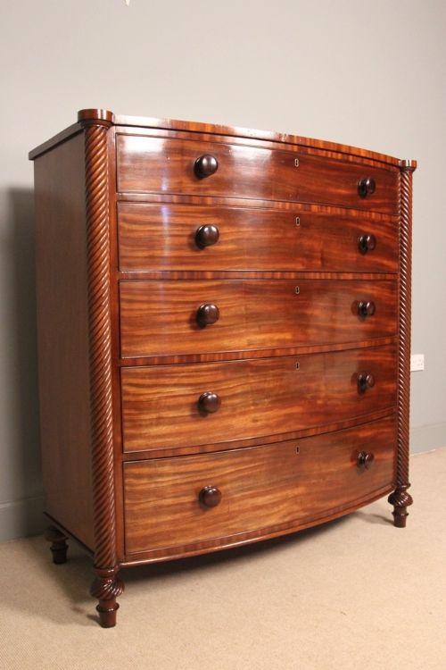 fig 1. Large Mahogany Country House Chest of Drawers