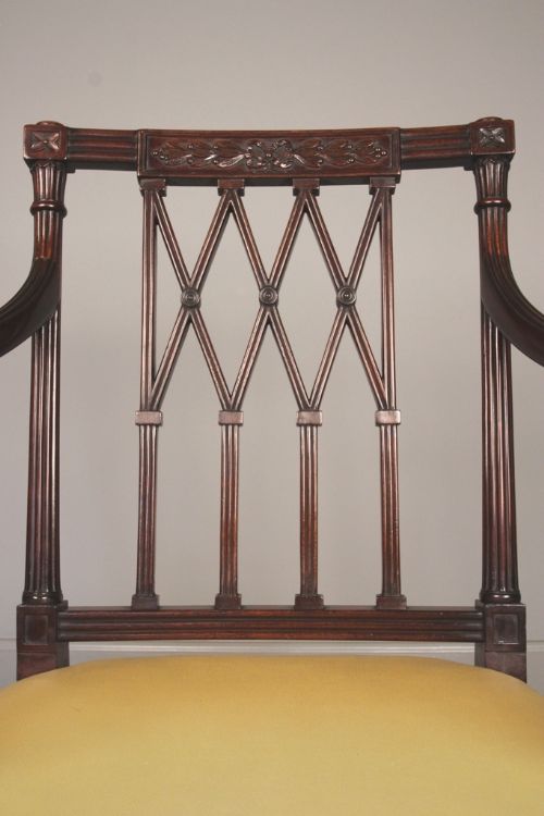 fig 1. 19th C. Mahogany Carver Chair