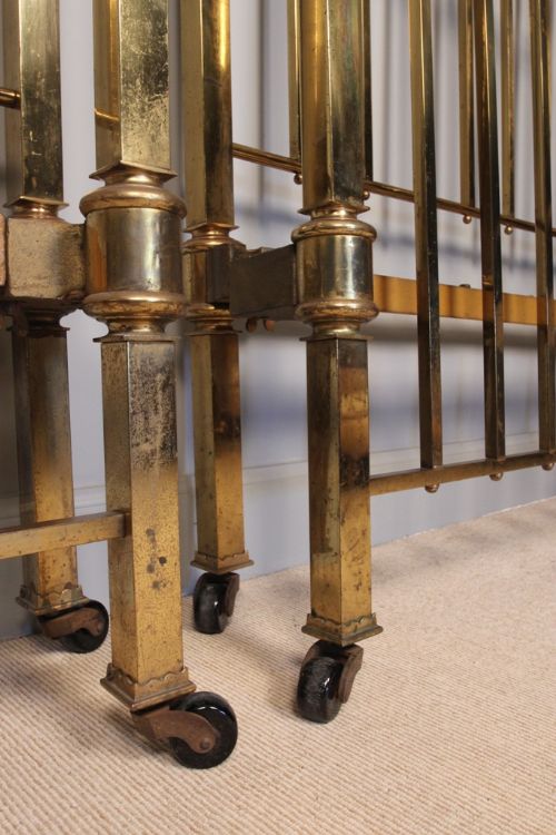 fig 4. A Pair of American Twin Brass Beds 
