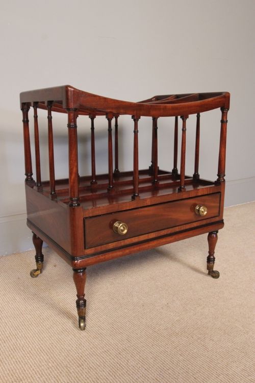 Fine Regency Mahogany Canterbury