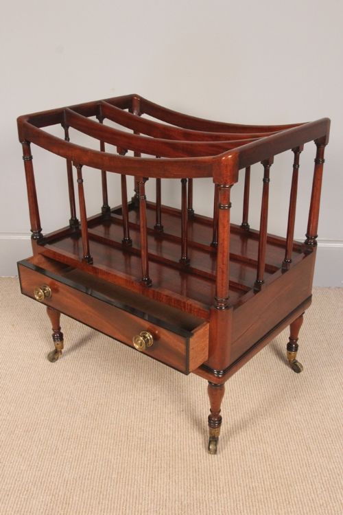 fig 1. Fine Regency Mahogany Canterbury