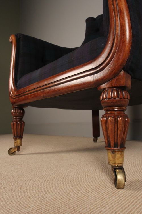fig 1. A Good Regency Upholstered Bergere