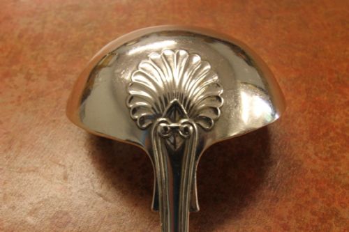 fig 2. A Solid Silver Large Ladle