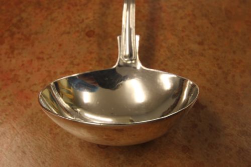 fig 3. A Solid Silver Large Ladle