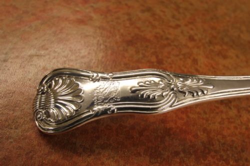 fig 4. A Solid Silver Large Ladle