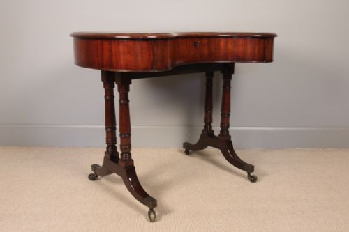 George IV Mahogany Kidney Shaped Desk