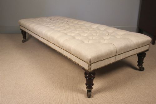 A Superb Large Mahogany Centre Stool
