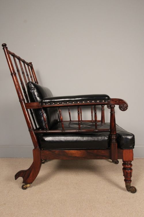 Superb Gillows Rosewood Library Chair
