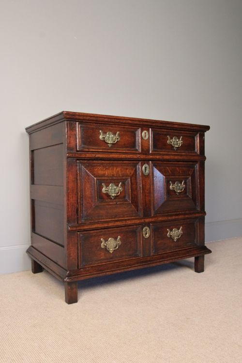 Superb Small 17th Century Oak Chest of Drawers
