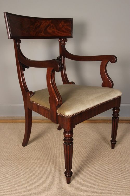 Regency Mahogany Elbow Chair
