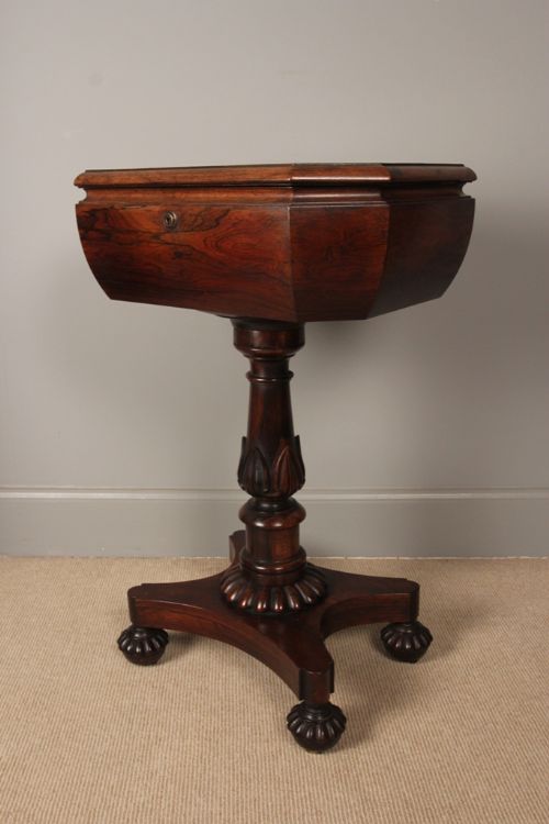 Gillows Rosewood Teapoy Side Table