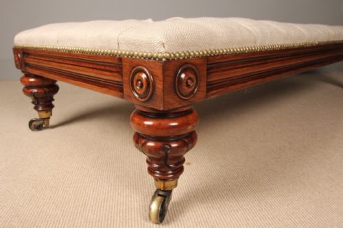 A Superb 19th C. Large Figured Oak Centre Stool /Coffee Table