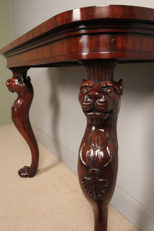 Superb Regency Mahogany Console Table