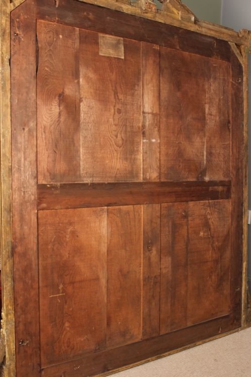 fig 5. Large Impressive 19th C. Giltwood Overmantle Mirror
