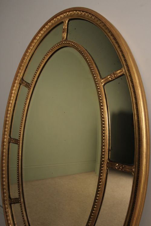 fig 2. Oval Giltwood Margin Mirror