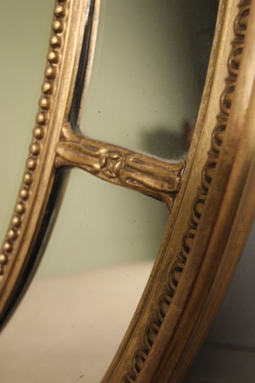 fig 3. Oval Giltwood Margin Mirror