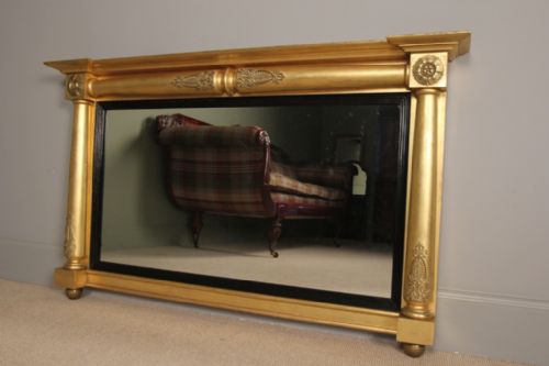 William IV Giltwood Overmantle Mirror