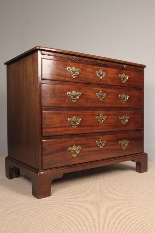 George II Rare Mahogany Slide Chest