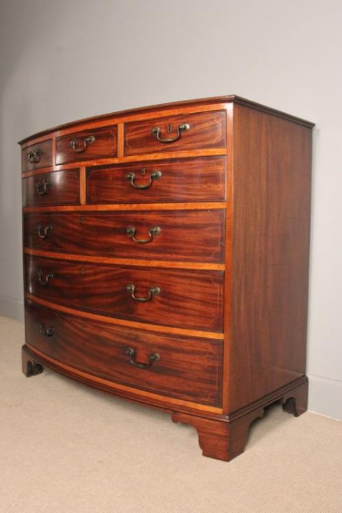 fig 1. Georgian Bowfront Chest of Drawers
