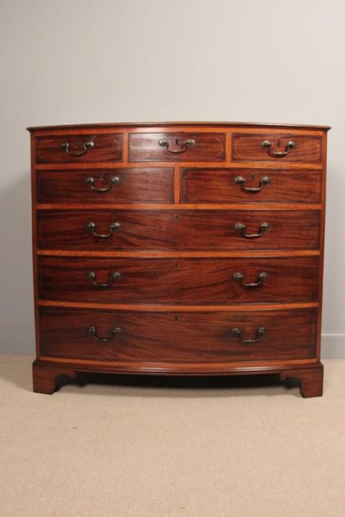 fig 2. Georgian Bowfront Chest of Drawers