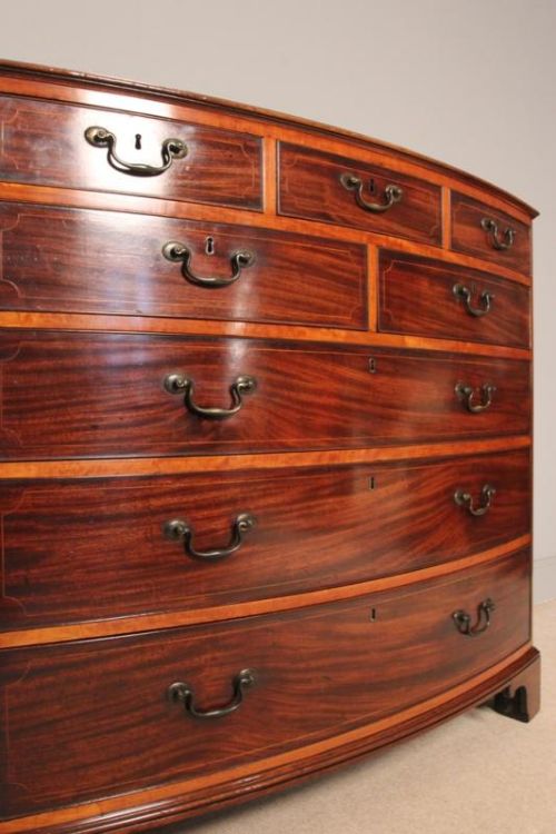 fig 3. Georgian Bowfront Chest of Drawers