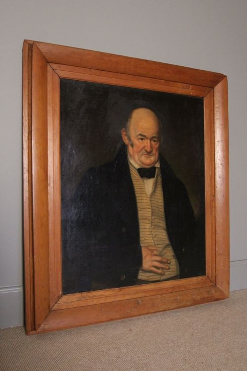 Large 19th C. Oil Portrait of a Gentleman
