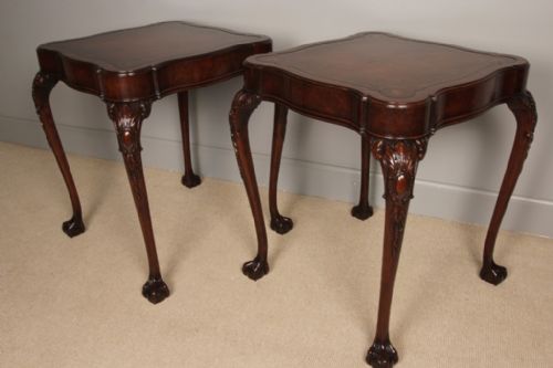 Pair of Mahogany Lamp/side Tables