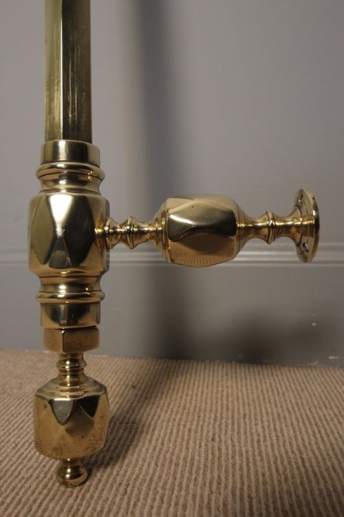 A Victorian Brass Curtain Pole