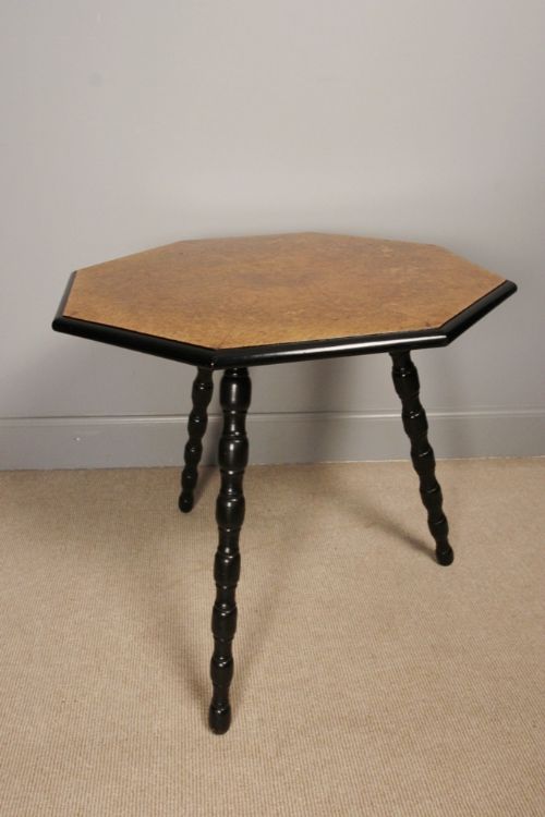 Unusual Amboyna Gypsy Low Side Table