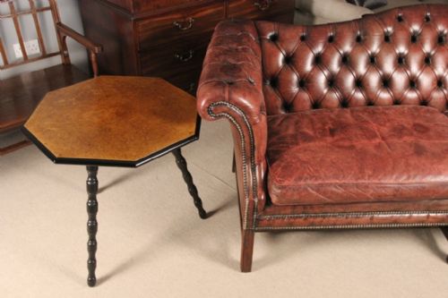 fig 1. Unusual Amboyna Gypsy Low Side Table