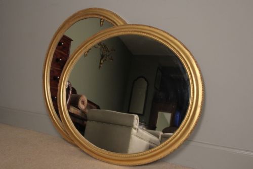 fig 1. A Pair of Giltwood Oval Mirrors