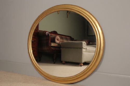 fig 4. A Pair of Giltwood Oval Mirrors