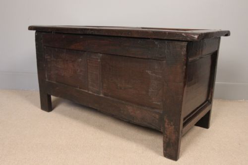 fig 3. 17th C. Small Oak Coffer
