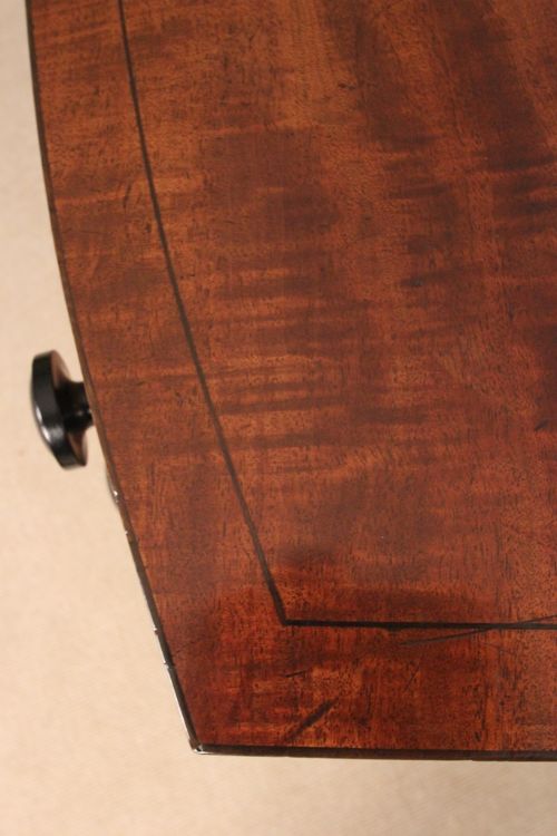 fig 5. Small George IV Mahogany Bowfront Chest of Drawers