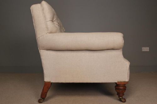 fig 3. Classic 19th Century Upholstered Chesterfield Sofa