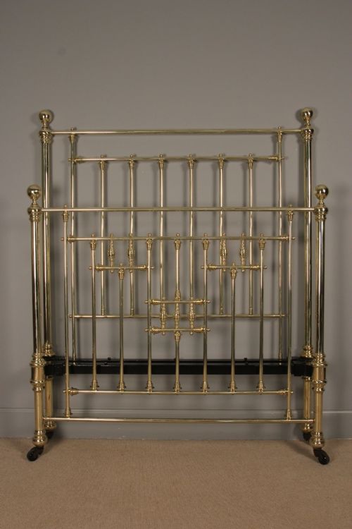 A Victorian Brass 4ft. Bed