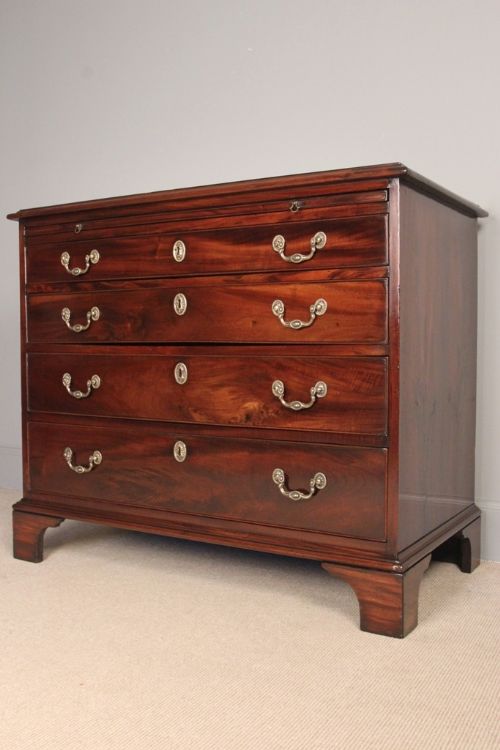 Rare Georgian Goncalo Alves Bachelor Chest of Drawers