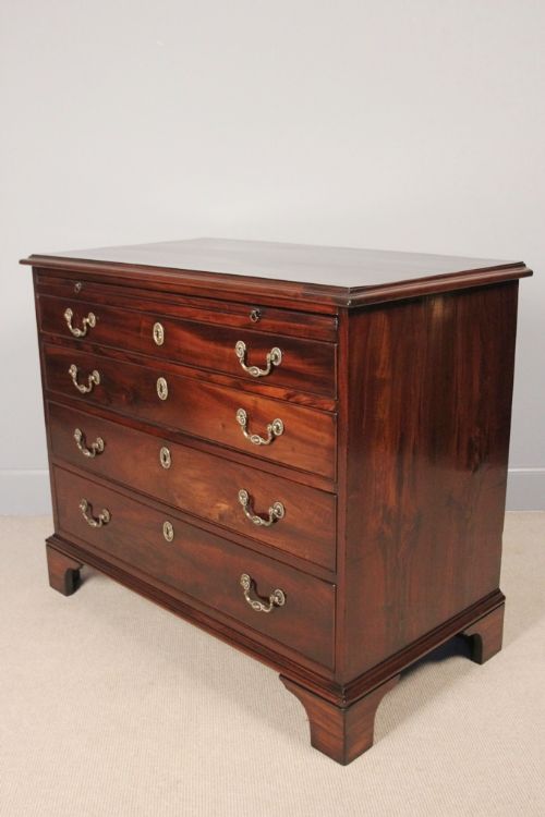 fig 1. Rare Georgian Goncalo Alves Bachelor Chest of Drawers