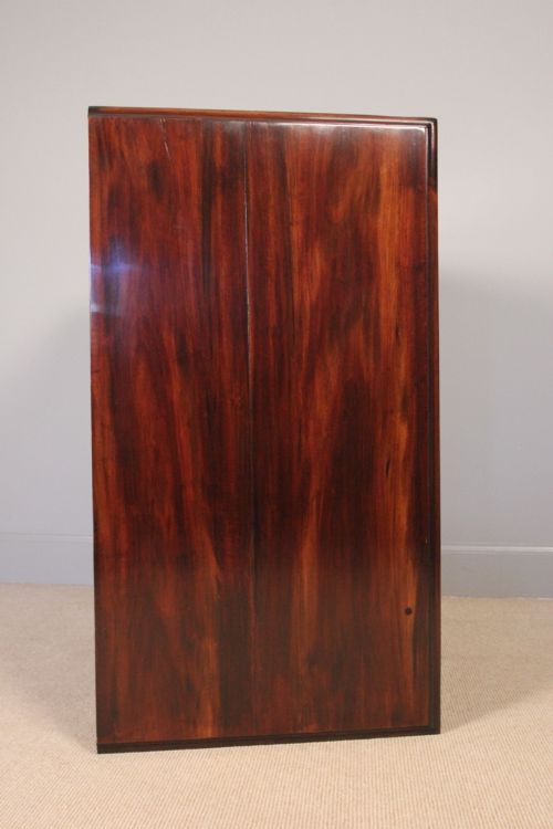 fig 4. Rare Georgian Goncalo Alves Bachelor Chest of Drawers