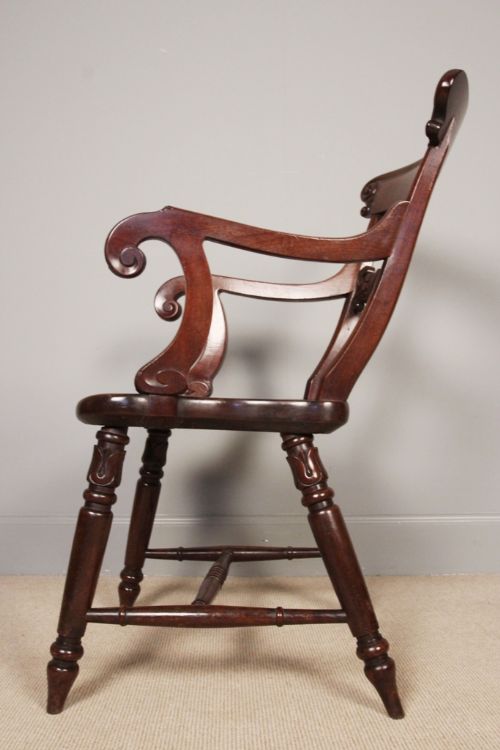 fig 3. Superb William IV Mahogany Elbow Chair